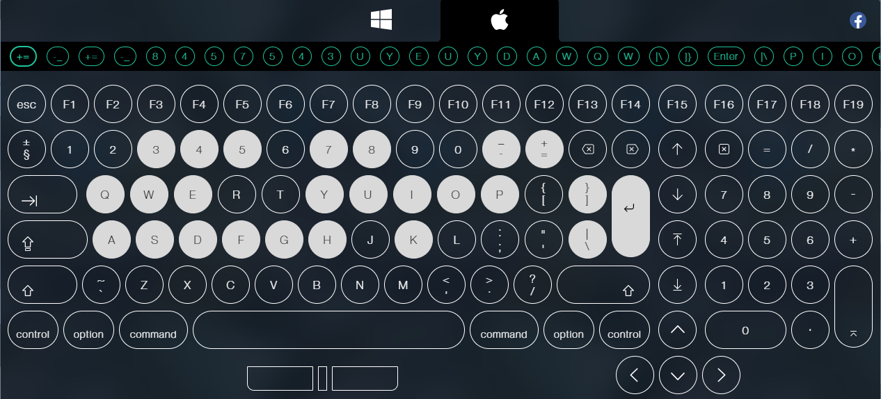 keyboard key checker